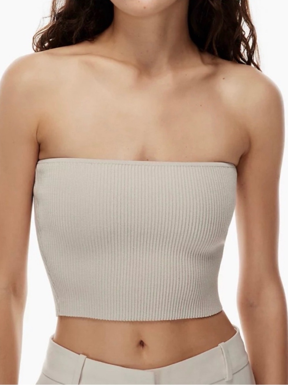 Aritzia Babaton Sculpt Knit Cropped Tube Top
